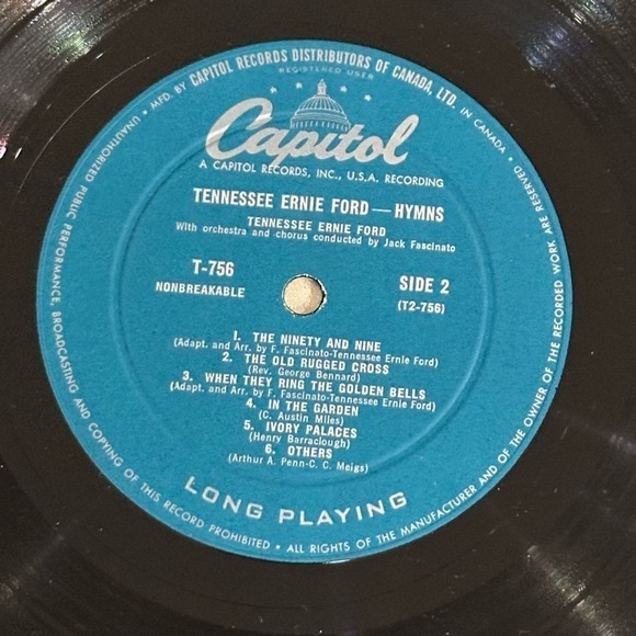 Tennessee Ernie Ford Hymns Vinyl Record - Picture 9 of 9
